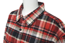 Load image into Gallery viewer, SAINT LAURENT サンローラン Red Check Button up レッド チェックシャツ サイズ L 535402 Y781T 美品 中古 4c074654