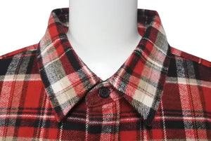 SAINT LAURENT サンローラン Red Check Button up レッド チェックシャツ サイズ L 535402 Y781T 美品 中古 4c074654