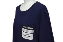Load image into Gallery viewer, 未使用 Maison Margiela メゾンマルジェラ STEREOTYPE T Shirt ステリオタイプ Tシャツ ネイビー 52 S50GC0538 中古 4c074659