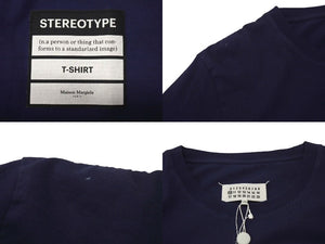 未使用 Maison Margiela メゾンマルジェラ STEREOTYPE T Shirt ステリオタイプ Tシャツ ネイビー 52 S50GC0538 中古 4c074659