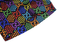 画像をギャラリービューアに読み込む, 極美品 GUCCI GGマルチカラー サイケデリック シルクショーツ ハーフパンツ モノグラム サイズ48 497251 ZADGM 中古 4c074670 