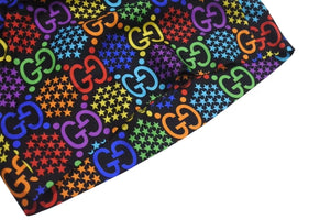 極美品 GUCCI GGマルチカラー サイケデリック シルクショーツ ハーフパンツ モノグラム サイズ48 497251 ZADGM 中古 4c074670 