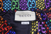 画像をギャラリービューアに読み込む, 極美品 GUCCI GGマルチカラー サイケデリック シルクショーツ ハーフパンツ モノグラム サイズ48 497251 ZADGM 中古 4c074670 