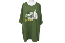Load image into Gallery viewer, 極美品 GUCCI x THE NORTH FACE グッチ ノースフェイス コラボ FW21 S/S オーバー Tシャツ グリーン サイズXL 616036 ZJDRD 中古 4c074672