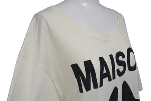 GUCCI グッチ MAISON DE L`AMOUR 犬 Tシャツ アイボリー サイズL コットン イタリア製 492347 X3P09 中古 4c074675 