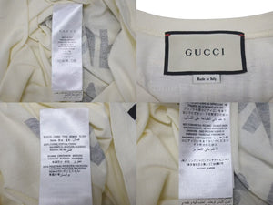 GUCCI グッチ MAISON DE L`AMOUR 犬 Tシャツ アイボリー サイズL コットン イタリア製 492347 X3P09 中古 4c074675 