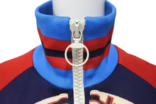 Load image into Gallery viewer, 極美品 GUCCI グッチ トラックジャケット GUCCIFY YOURSELF 502287 X9P63 ブルー レッド ネイビー ベージュ サイズL 中古 4c074676