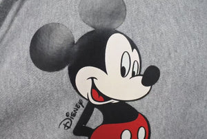 極美品 GUCCI × Disney グッチ ディズニー ミッキーマウス プリント ウェブライン 半袖Ｔシャツ グレー コットン 565806 XJB67 サイズM 中古 4c074686 