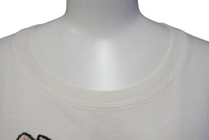 極美品 GUCCI グッチ 21SS EQUILIBRIUM ピッグ プリント Tシャツ 半袖 刺繍 615044 XJCRI ホワイト サイズL 中古 4c074687 