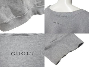 GUCCI x DISNEY グッチ x ディズニー Donald duck sweatshirt ドナルドダック スウェット サイズ XL グレー 623245 XJDAJ 美品 中古 4c074688