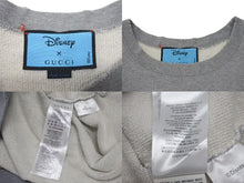 Load image into Gallery viewer, GUCCI x DISNEY グッチ x ディズニー Donald duck sweatshirt ドナルドダック スウェット サイズ XL グレー 623245 XJDAJ 美品 中古 4c074688