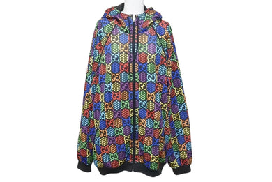 極美品 GUCCI GGマルチカラー サイケデリック ブルゾン パーカー サイズM モノグラム 604197 XJB62 中古 4c074689
