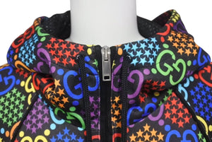 極美品 GUCCI GGマルチカラー サイケデリック ブルゾン パーカー サイズM モノグラム 604197 XJB62 中古 4c074689