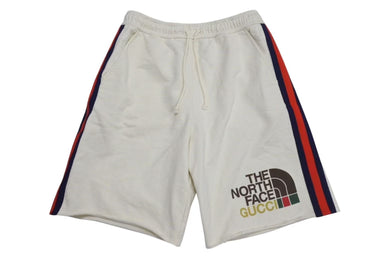 極美品 GUCCI THE NORTH FACE グッチ ザ ノースフェイス 21AW サイドラインスウェットショートパンツ 651727 XJDIP 中古 4c074693 