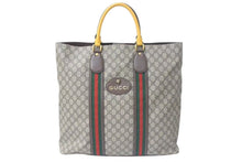 画像をギャラリービューアに読み込む, 極美品 GUCCI グッチ GGスプリーム トートバッグ ハンドバッグ 473870 レザー GGスプリーム ベージュ ブラウン 中古 4c074712 