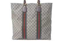画像をギャラリービューアに読み込む, 極美品 GUCCI グッチ GGスプリーム トートバッグ ハンドバッグ 473870 レザー GGスプリーム ベージュ ブラウン 中古 4c074712 