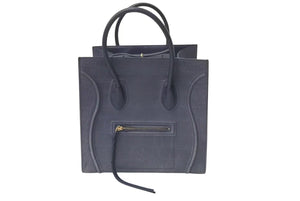 CELINE セリーヌ ハンドバッグ ラゲージ ファントム ミディアムスクエア クロコ型押し S-LA-31852 レザー 中古 4c074715