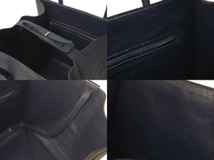 CELINE セリーヌ ハンドバッグ ラゲージ ファントム ミディアムスクエア クロコ型押し S-LA-31852 レザー 中古 4c074715