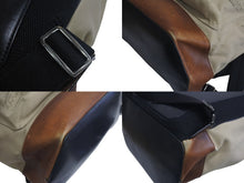 Load image into Gallery viewer, Berluti ベルルッティ カリグラフィ バックパック リュック G0118 ベージュ ブラック ブラウン コットンキャンバス レザー 美品 中古 4c074719