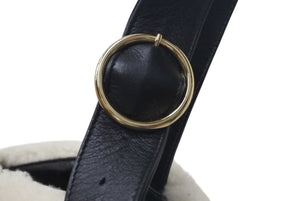 ADORE アドーア ファー トートバッグ ハンドバッグ ファー レザー ホワイト ブラック ゴールド金具 美品 中古 4c074720 