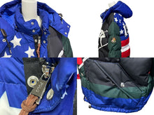 Load image into Gallery viewer, POLO RALPH LAUREN ポロラルフローレン Downhill Skier Down Jacket ダウンジャケット 星条旗 710717022003 サイズL 美品 中古 4c074723