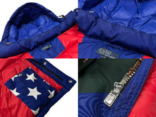 Load image into Gallery viewer, POLO RALPH LAUREN ポロラルフローレン Downhill Skier Down Jacket ダウンジャケット 星条旗 710717022003 サイズL 美品 中古 4c074723