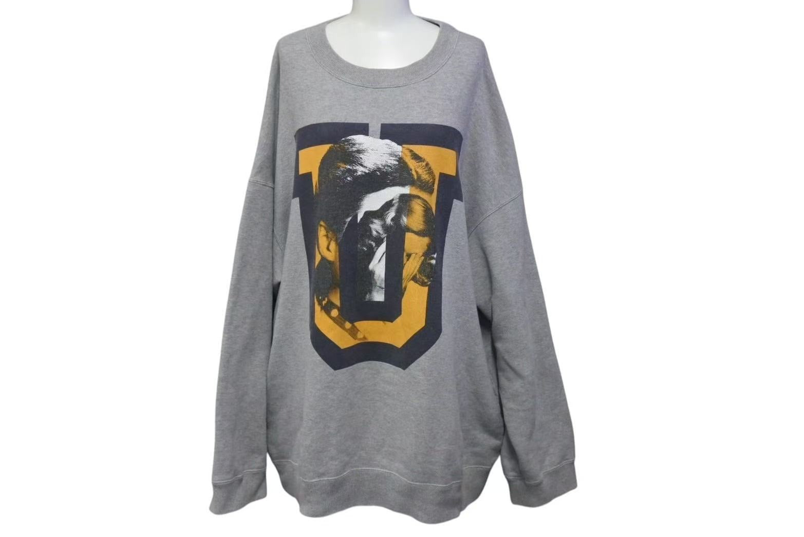 UNDERCOVER - UNDERCOVER アンダーカバー U FACE ユーフェイス スウェット トレーナー 22AW グレー ブラック イエロー サイズ3 美品 中古 4c074725 UNDERCOVER アンダーカバー U FACE ユーフェイス スウェット