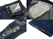 Load image into Gallery viewer, DSQUARED2 ディースクエアード ダメージデニムパンツ ジーンズ S71LB0266 S30342 ブルー サイズ48 美品 中古 4c074732