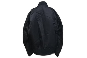 極美品 sacai サカイ MA-1 ジャケット 21-02523M サイズ3 ブラック ナイロン 切り返しデザイン 21SS 中古 4c074758 