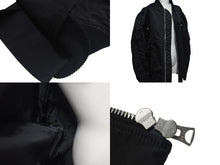 画像をギャラリービューアに読み込む, 極美品 sacai サカイ MA-1 ジャケット 21-02523M サイズ3 ブラック ナイロン 切り返しデザイン 21SS 中古 4c074758 