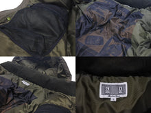 Load image into Gallery viewer, 極美品 C.E / CAV EMPT シーイー ダウンジャケット パファージャケット CES14JK03 サイズL カーキ ポリエステル 総柄 名作 中古 4c074765
