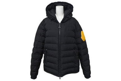 MONCLER x OFF WHITE モンクレール オフホワイト 17AW DINARD GIUBBOTTO ビッグラバー ロゴ ジップアップ ダウンジャケット 美品 中古 4c074766