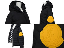 Load image into Gallery viewer, MONCLER x OFF WHITE モンクレール オフホワイト 17AW DINARD GIUBBOTTO ビッグラバー ロゴ ジップアップ ダウンジャケット 美品 中古 4c074766