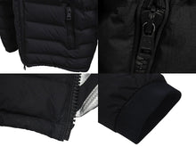 Load image into Gallery viewer, MONCLER x OFF WHITE モンクレール オフホワイト 17AW DINARD GIUBBOTTO ビッグラバー ロゴ ジップアップ ダウンジャケット 美品 中古 4c074766