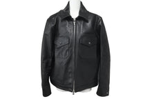 Load image into Gallery viewer, 極美品 CHROME HEARTS クロムハーツ クロスパッチ レザージャケット ブラック 馬革 サイズS シルバー金具 中古 4c074770