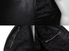 Load image into Gallery viewer, 極美品 CHROME HEARTS クロムハーツ クロスパッチ レザージャケット ブラック 馬革 サイズS シルバー金具 中古 4c074770