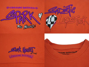 CHROME HEARTS クロムハーツ MATTY BOY マッティボーイ SPARK THE HEART スパークザハートスウェット M 美品 中古 4c074772