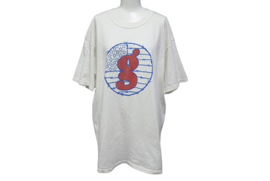 GOOD ENOUGH グッドイナフ Gロゴ Tシャツ Gロゴ Tシャツ 90s 星条旗 有刺鉄線 ホワイト コットン 美品 中古 4c074779 