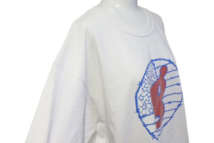 GOOD ENOUGH グッドイナフ Gロゴ Tシャツ Gロゴ Tシャツ 90s 星条旗 有刺鉄線 ホワイト コットン 美品 中古 4c074779 