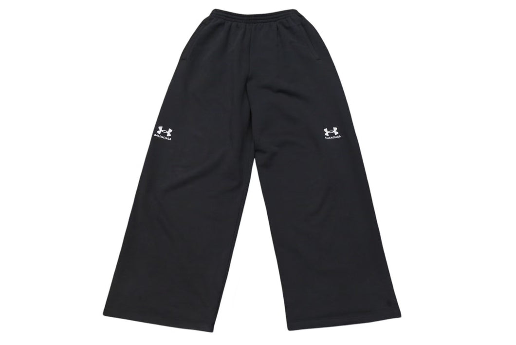 BALENCIAGA x Under Armour バレンシアガ x アンダーアーマー ワイドスウェットパンツ ブラック コットン XS 809709 中古 4c074783