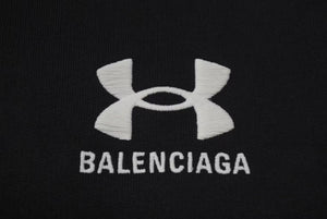 BALENCIAGA x Under Armour バレンシアガ x アンダーアーマー ワイドスウェットパンツ ブラック コットン XS 809709 中古 4c074783