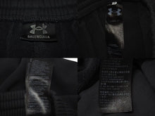 Load image into Gallery viewer, BALENCIAGA x Under Armour バレンシアガ x アンダーアーマー ワイドスウェットパンツ ブラック コットン XS 809709 中古 4c074783