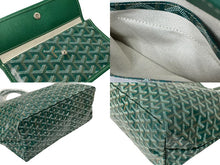 Load image into Gallery viewer, 新品未使用 GOYARD ゴヤール サンルイPM バッグ トートバッグ STLOUIPMLTY09CL09P PVC レザー ヘリンボーン グリーン 中古 4c074785