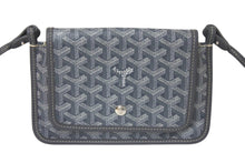 Load image into Gallery viewer, 新品同様 GOYARD ゴヤール プリュメ ショルダーバッグ レザー PVC グレーシルバー金具中古 4c074786