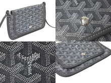 Load image into Gallery viewer, 新品同様 GOYARD ゴヤール プリュメ ショルダーバッグ レザー PVC グレーシルバー金具中古 4c074786