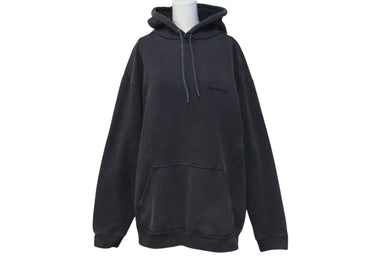 BALENCIAGA バレンシアガ Grey Logo Hoodie グレー ロゴスウェット サイズ M 600583 TLVB8 美品 中古 4c074790