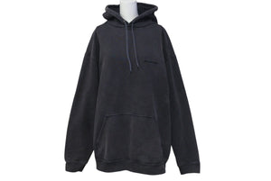 BALENCIAGA バレンシアガ Grey Logo Hoodie グレー ロゴスウェット サイズ M 600583 TLVB8 美品 中古 4c074790