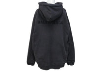 Load image into Gallery viewer, BALENCIAGA バレンシアガ Grey Logo Hoodie グレー ロゴスウェット サイズ M 600583 TLVB8 美品 中古 4c074790