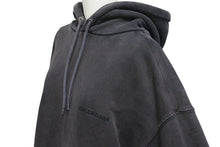 Load image into Gallery viewer, BALENCIAGA バレンシアガ Grey Logo Hoodie グレー ロゴスウェット サイズ M 600583 TLVB8 美品 中古 4c074790