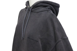 BALENCIAGA バレンシアガ Grey Logo Hoodie グレー ロゴスウェット サイズ M 600583 TLVB8 美品 中古 4c074790